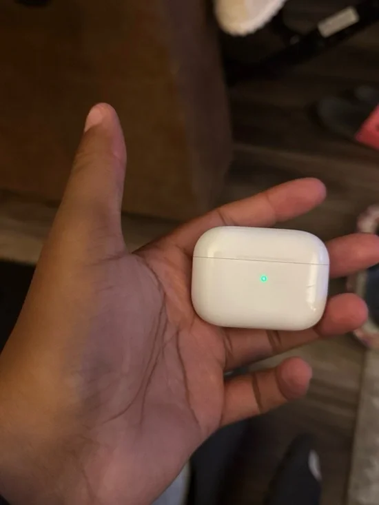 Apple White Wireless Earbud Charging Case with LED Indicator