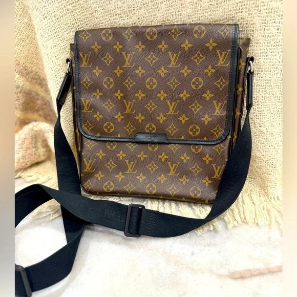 Louis Vuitton Monogram Messenger Bag in Brown and Black