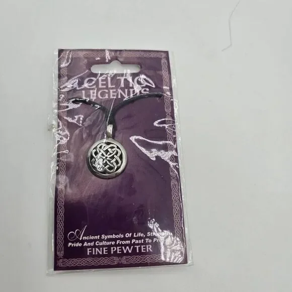 Celtic Legends Knotwork Pendant Necklace Pewter