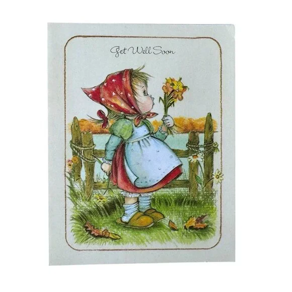 The Good Samaritans Little Helpers Get Well Soon Greeting Card 1987 USA Made‎