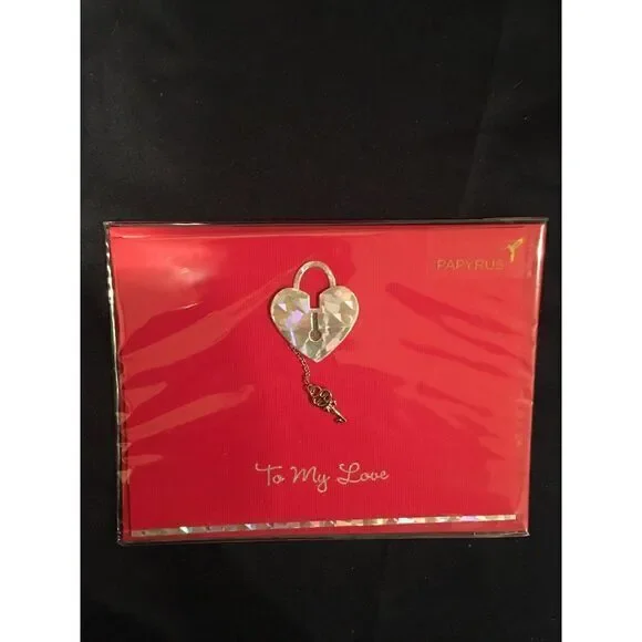 Papyrus VALENTINE'S DAY Greeting Card‎ Lock
