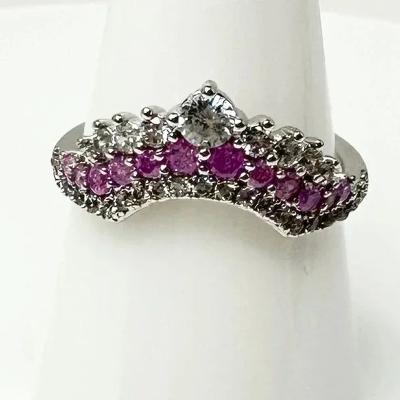 Bomb Party Classic + Timeless Style Iris Ice Crystal Ring NWT Size 8