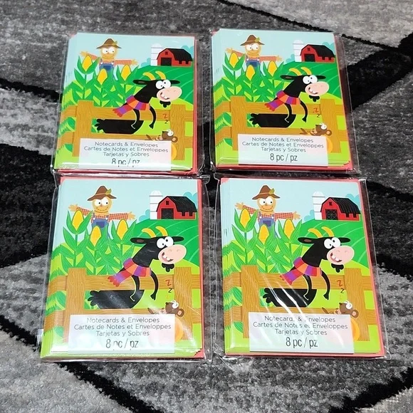 STUDIO 18 FARM THEME 32 BLANK NOTE GREETINGS CARDS & ENVELOPES BUNDLE