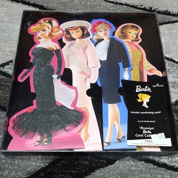 BARBIE NOSTALGIC CARD COLLECTION 2003 BY MATTEL & HALLMARK SET-OF-4