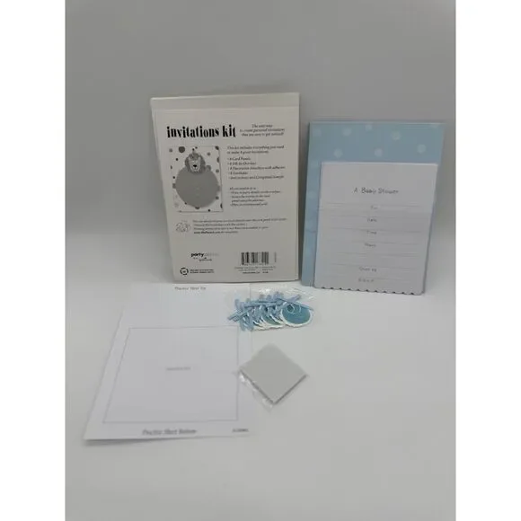 Baby Shower Invitation Kit makes 8 Invitation