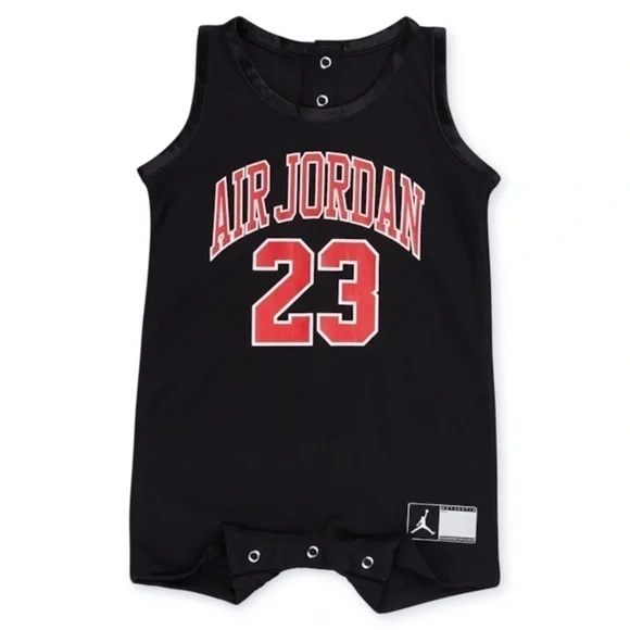 Jordan Baby Boys Mesh Jersey Romper