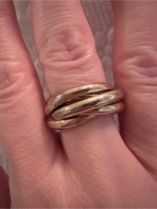 Banana Republic | Gold Tone Woven Ring | 7