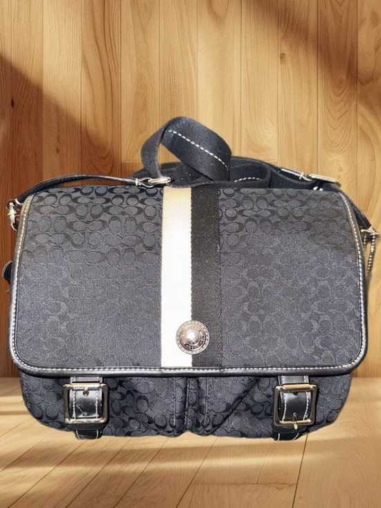 Coach Signature Stripe Messenger Bag 70182