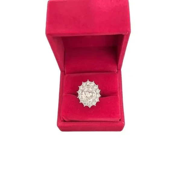 New Ross-Simons Silver and CZ ring size 6