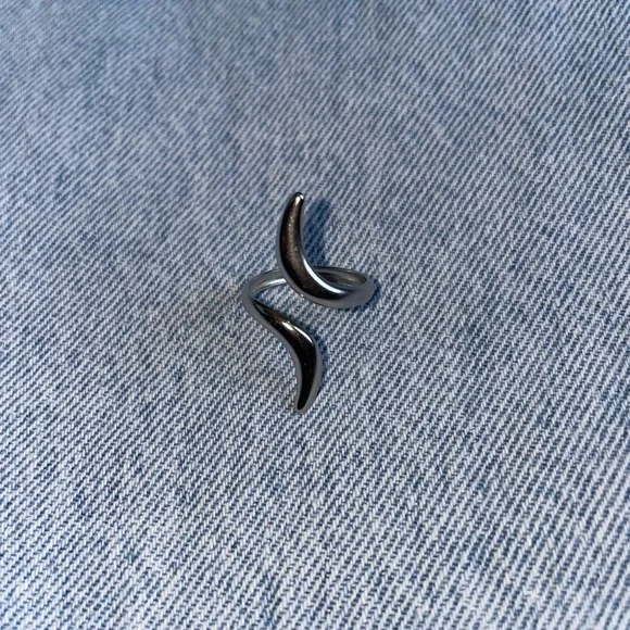 Silver Asymmetrical Ring | 18K Gold-Plated