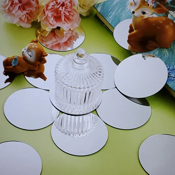 Jetec 16 pcs Mini Size Circle Adhesive Mirror New