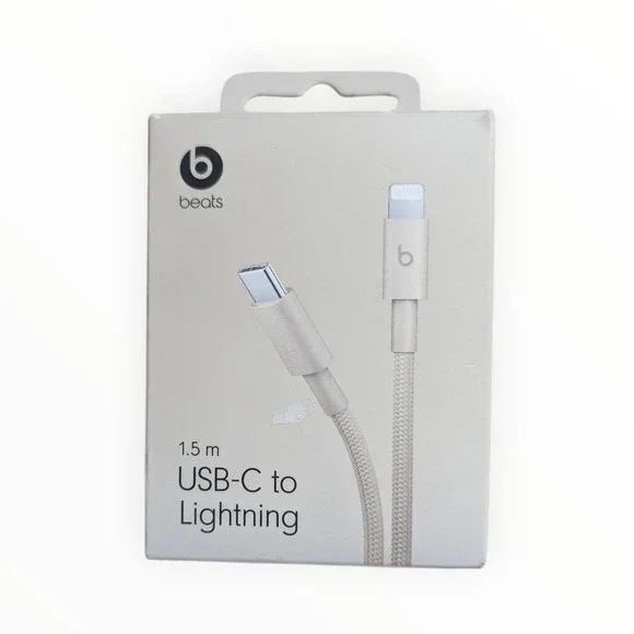 D7-O Beats USB-C To Lighting Cable‎ 1.5m Fast Charge Woven - Stone