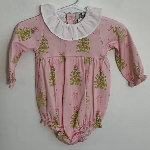 The Proper Peony Pink Tinsel Girl Bubble NWT size 6mo