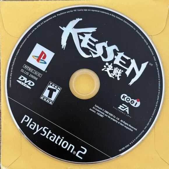 Kessen PS2 Sony PlayStation 2- Disc Only & Tested‎