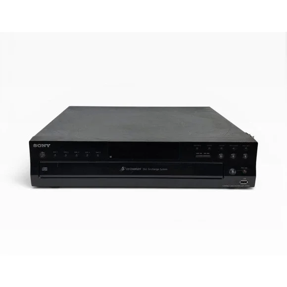 Sony CDP‑CE500 5‑Disc CD Changer USB Recording Tested Works Clean No Remote