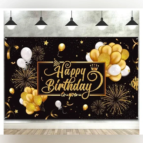 Happy Birthday to you, 4 x 6, new,Backdrop Banner Sign Poster Large Fabric