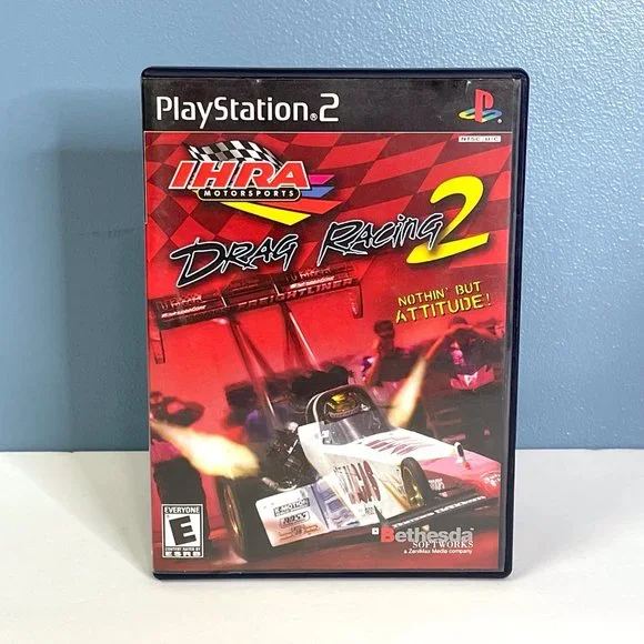 Sony PlayStation 2 PS2 IHRA Motorsports Drag Racing‎ 2 Video Game w/ Manual