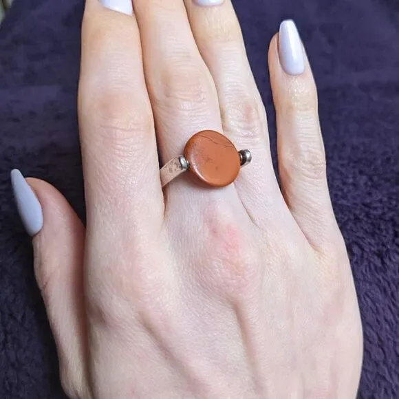 vintage jasper spinner ring