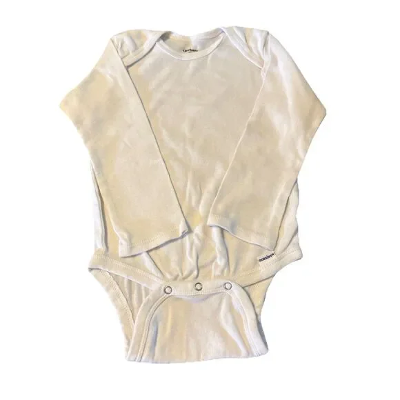 Gerber Toddler White One Piece Snap Bottom T-shirt Size 24 Months