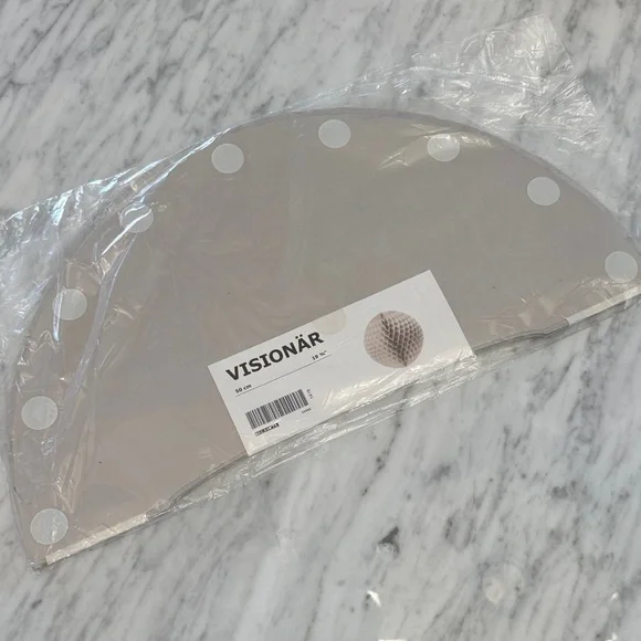 IKEA Visionär Gray hanging decoration. Gray. 19 3/4”
