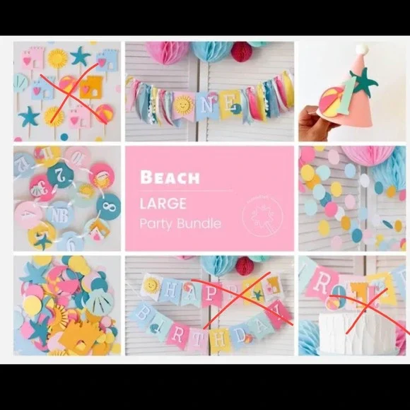 1st Birthday Beach Ball Party Bundle‎