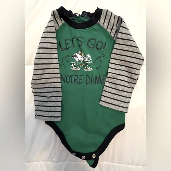 Notre Dame Bodysuit. Size 18mo.