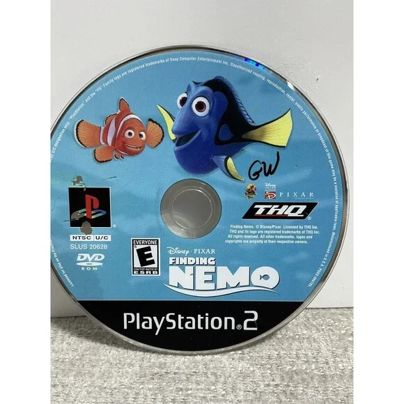 Disney Pixar Finding Nemo (Sony PlayStation 2, 2003) PS2 Game Disc Only