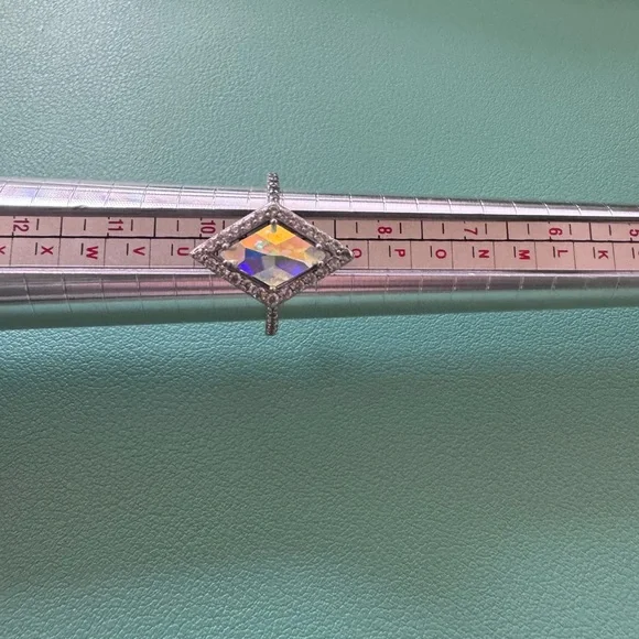 Fragrant Jewels Silver and Holographic NWOT Ring Size 9