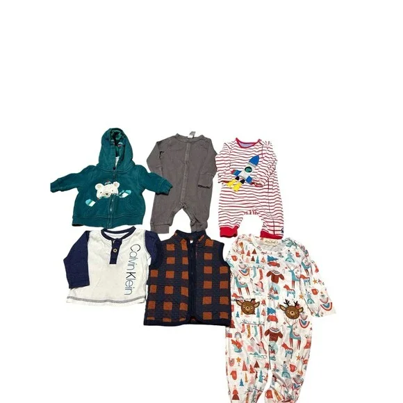 Baby Boy Clothing Bundle Mixed Brands Size 0-3 Months