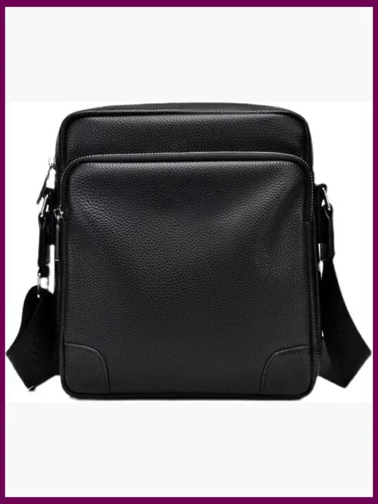 Genuine Leather Crossbody Bag Small Messenger Satchel for Work Travel