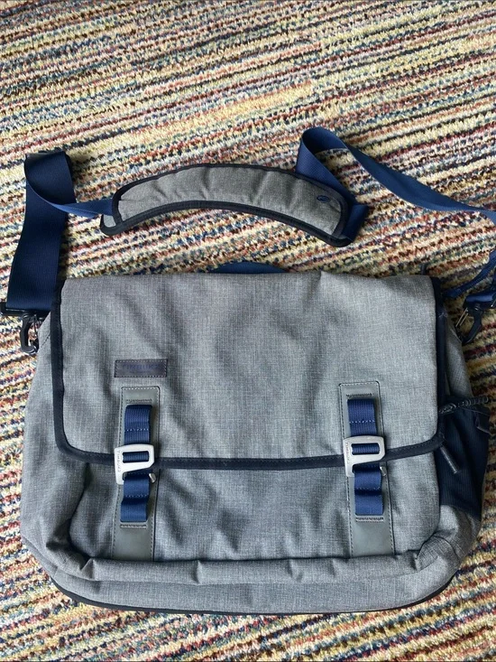 Timbuk2 Gray and Navy Men's Messenger Bag