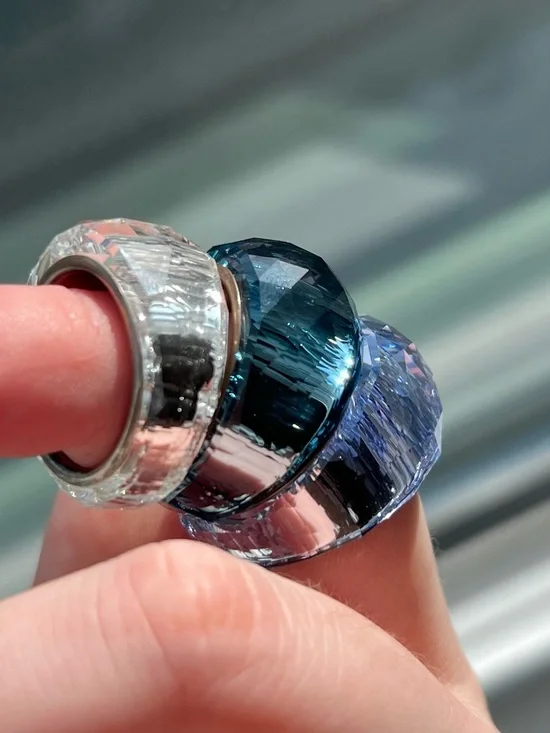 Swarovski set of 3 Crystal Nirvana Rings