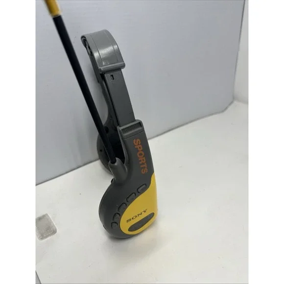 Sony FM/AM Walkman SRF-HM55 Headphones Vintage Yellow Sports Radio Earphones