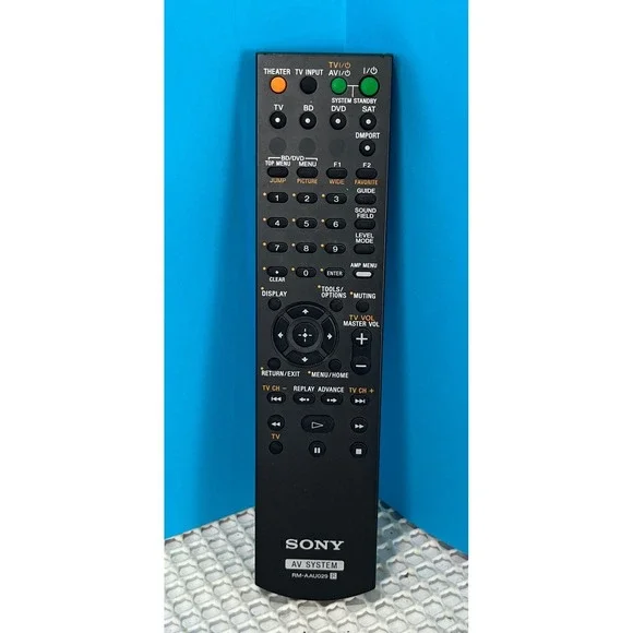 Sony AV System Remote Control‎ RM-AAU029 Theater TV Input System Standby EUC