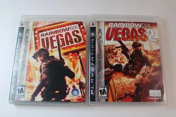 2 game lot/bundle: Rainbow Six Vegas 1 + 2 (Sony Playstation 3, PS3) Complete
