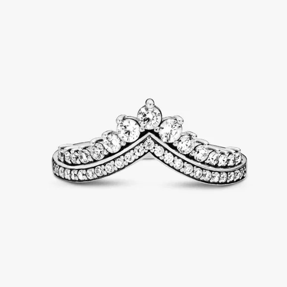 Pandora Princess Wishbone RingSterling silver 197736cz