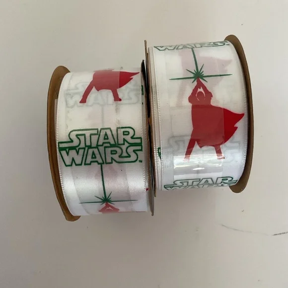 Star Wars Disney licensed satin ribbon. Pack of two. NWT