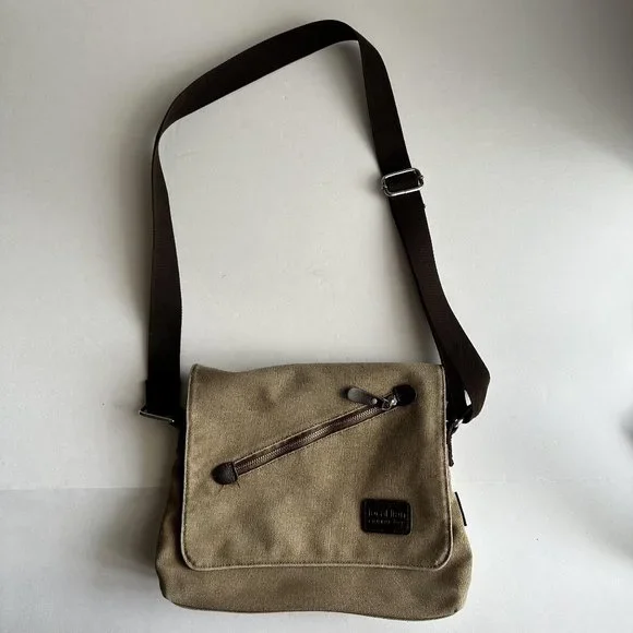 Outdoor Local Lion Canvas Bag Crossbody Messenger Shoulder Bag Adjustable Strap