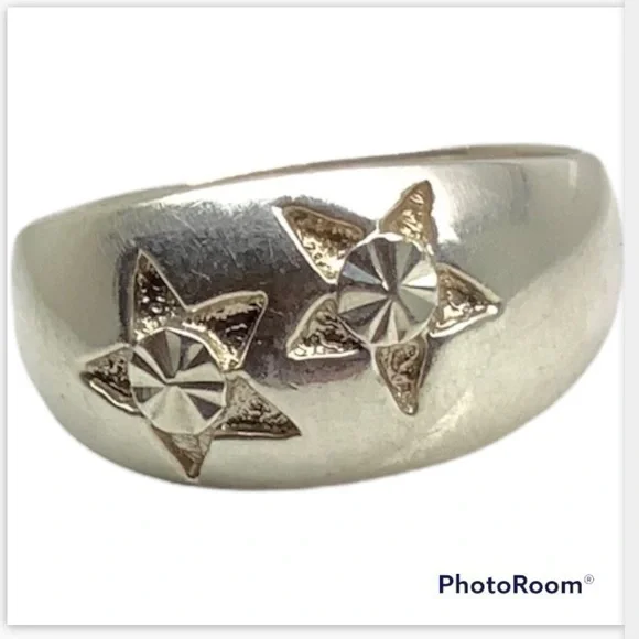 NEW  Beverly Hills sterling silver dome ring