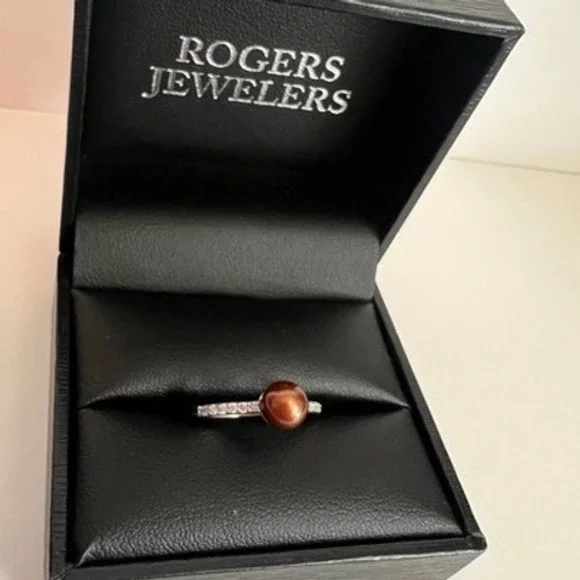 10KW‎ 1/10TW Brown Pearl RG Ring Coastal BOHO