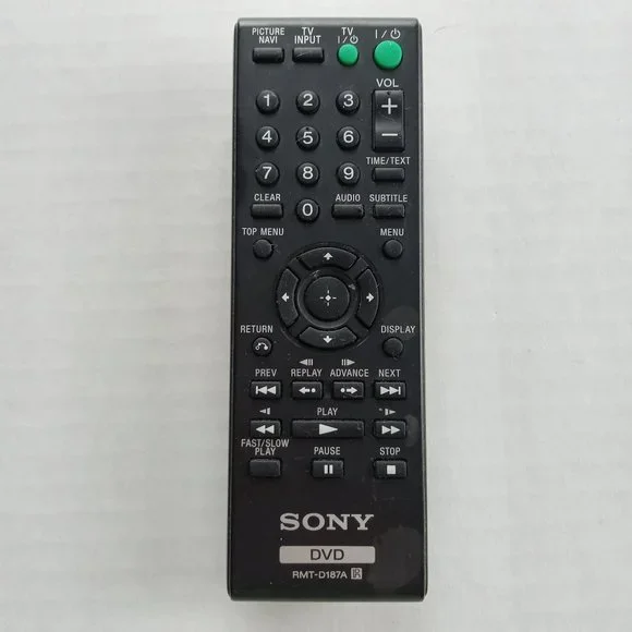 Sony DVD Remote Control RMT-D187A Replacement Tested
