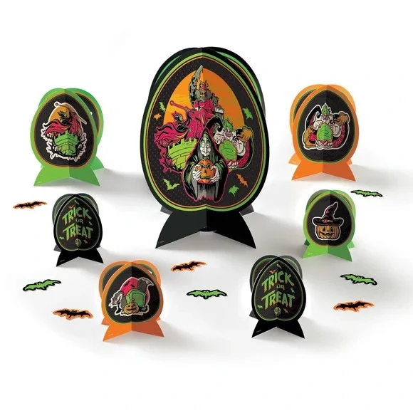 NEW Disney Villains Halloween Haunted House‎ Carnival Table Decor Kit