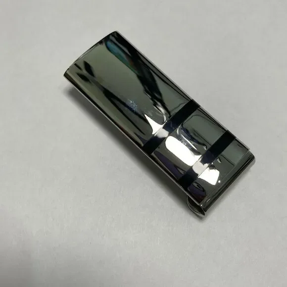 Silver Tone Metal Money Clip Minimalist Wallet Accessory