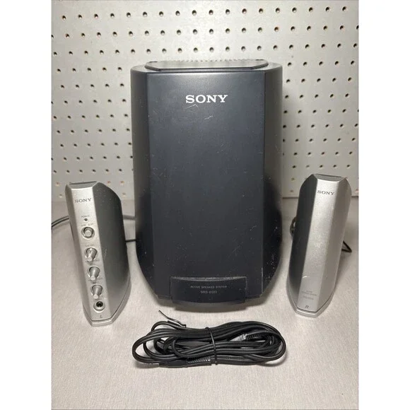 Sony SRS-D313 Active Speaker System Computer Speakers w/ Amplifier & Subwoofer￼