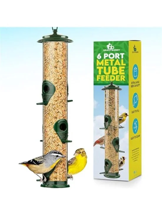 Bird Feeders for Outdoors (Green) Squirrel Proof Hanging Bird Feeder with Hanger
