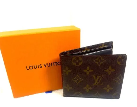 Louis Vuitton Men’s Bifold Wallet w/ Coin Pocket Monogram + Box