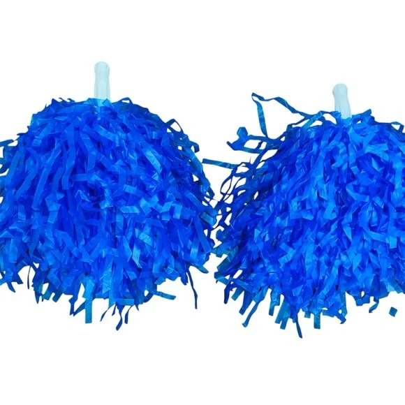 Set of Blue Mini Pom Poms