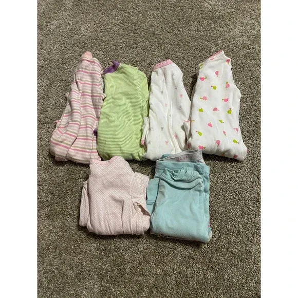 Carter’s Footie Pajamas Size 6 M Bundle