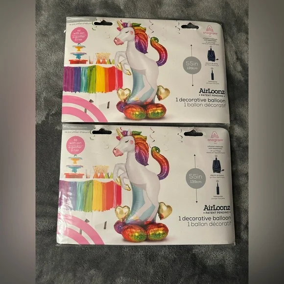 Unicorn Decorations Balloons Rainbow Airloonz Party Pride Birthday Mylar Foil 2