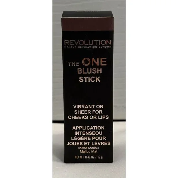 Revolution The One Matte Malibu Lip & Blush Stick 0.42 oz NEW